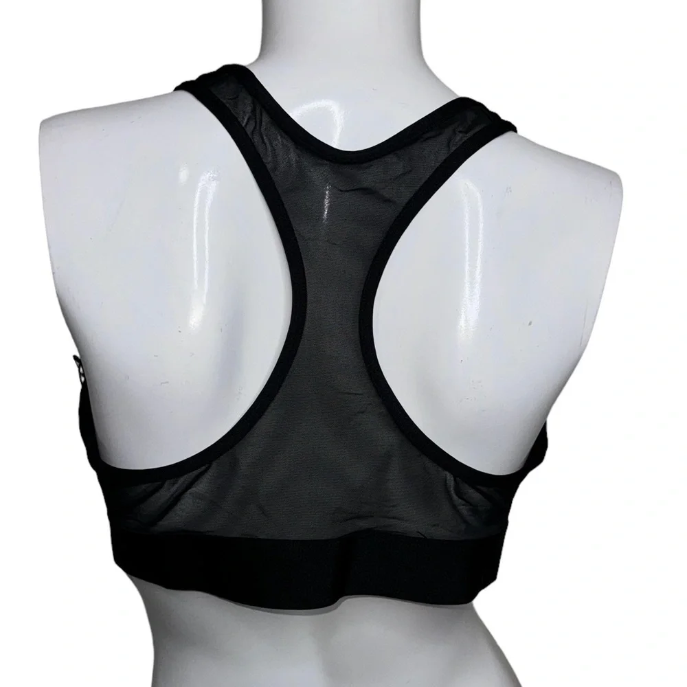 4/$40 Victoria’s Secret Sport Razor Sheer Back Medium Support‎ Black Sports Bra